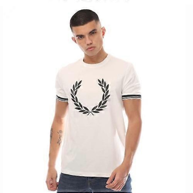 Fred Perry Mens Logo Printed T-Shirt