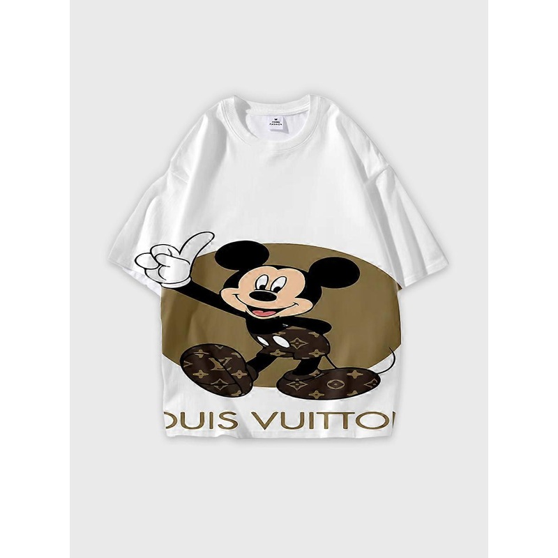 T-shirt short sleeve round neck summer casual loose D1721