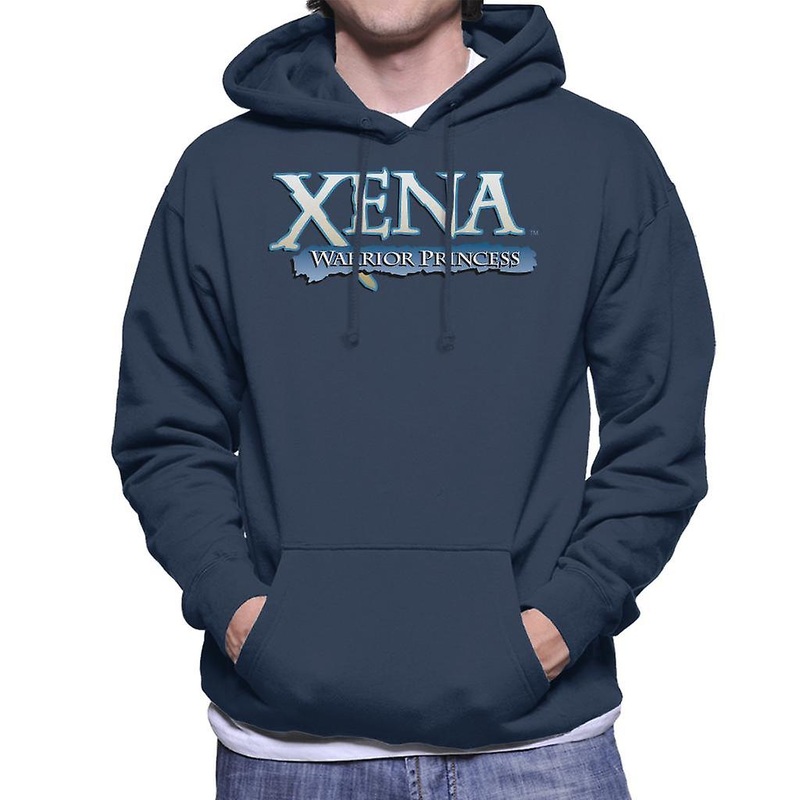 Xena Warrior Princess Blue Logo Men’s Hooded Sweatshirt