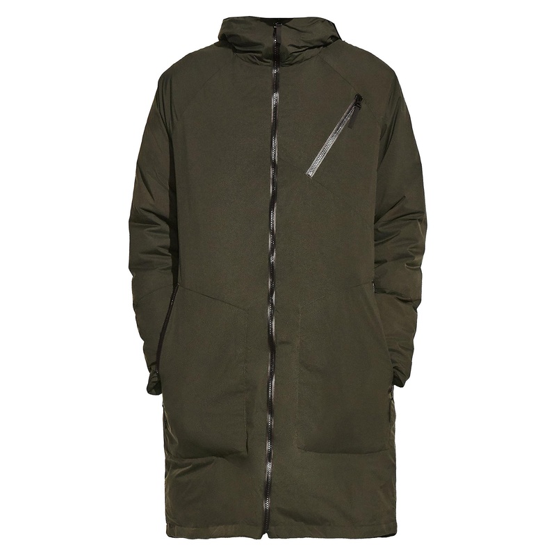 Jack Wolfskin Tech Lab Tokyo Coat  Hooded Mens Green Winter Parka 1112001 4144