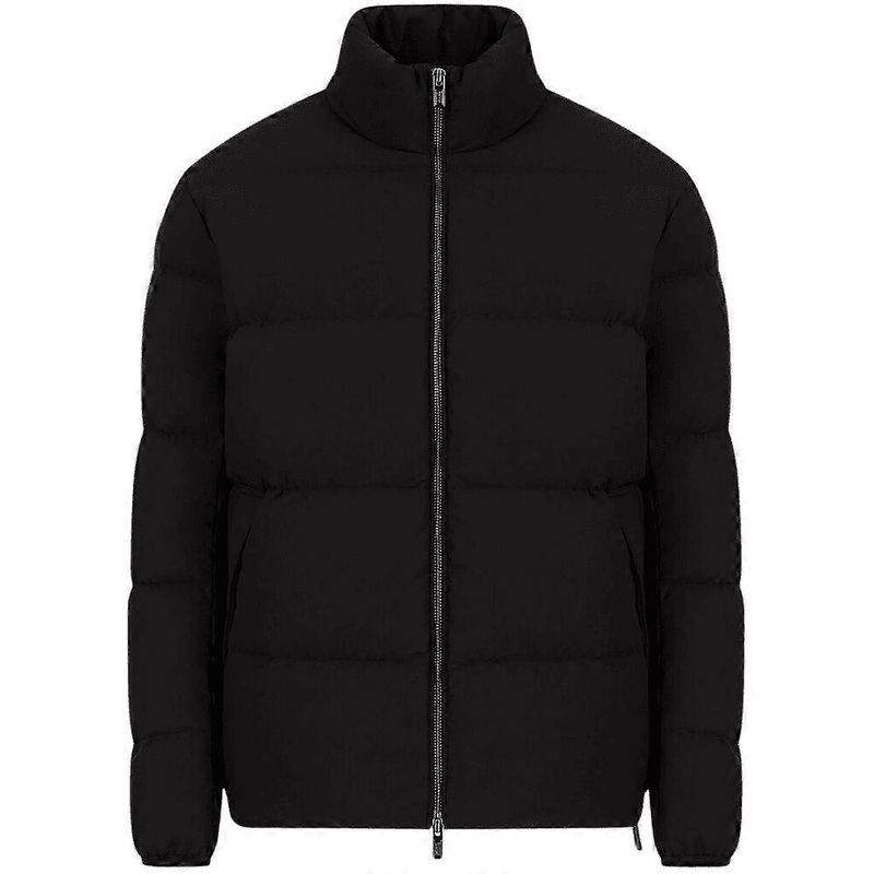 Men’s Emporio Armani Quilted Nylon Black Down Jacket