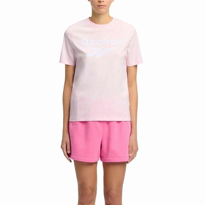 Womens Short Sleeve T-Shirt Reebok Identity Big Pink