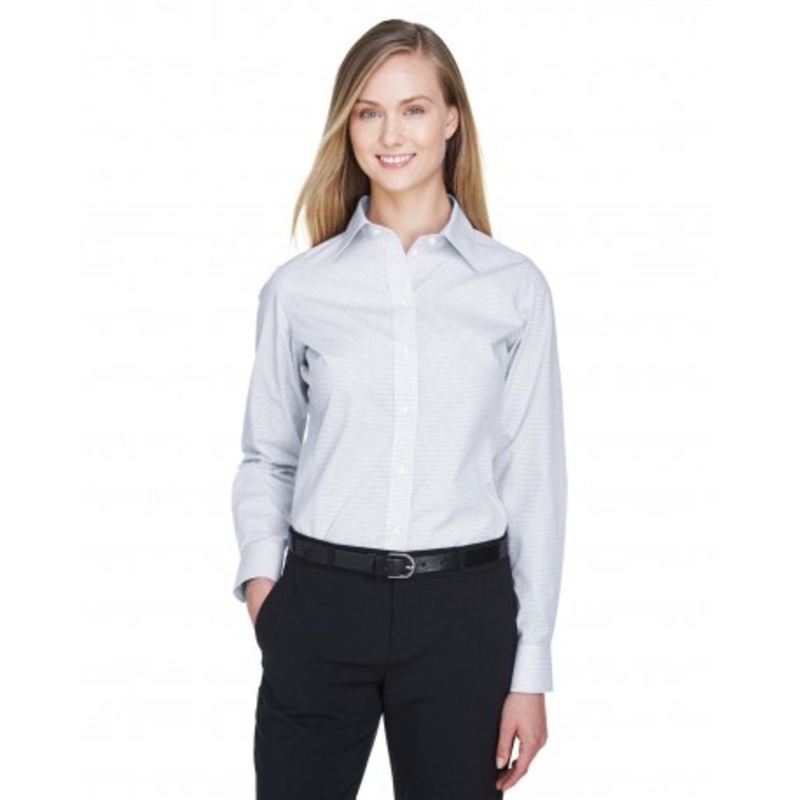 Devon & Jones DG510W Ladies’ Crown Woven Collection MicroTattersall | Devon & Jones DG510W