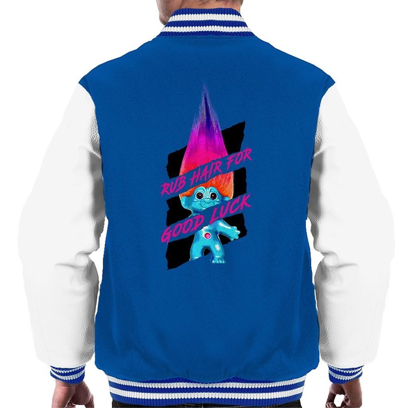 Trolls Rub Hair For Good Luck Men’s Varsity Jacket