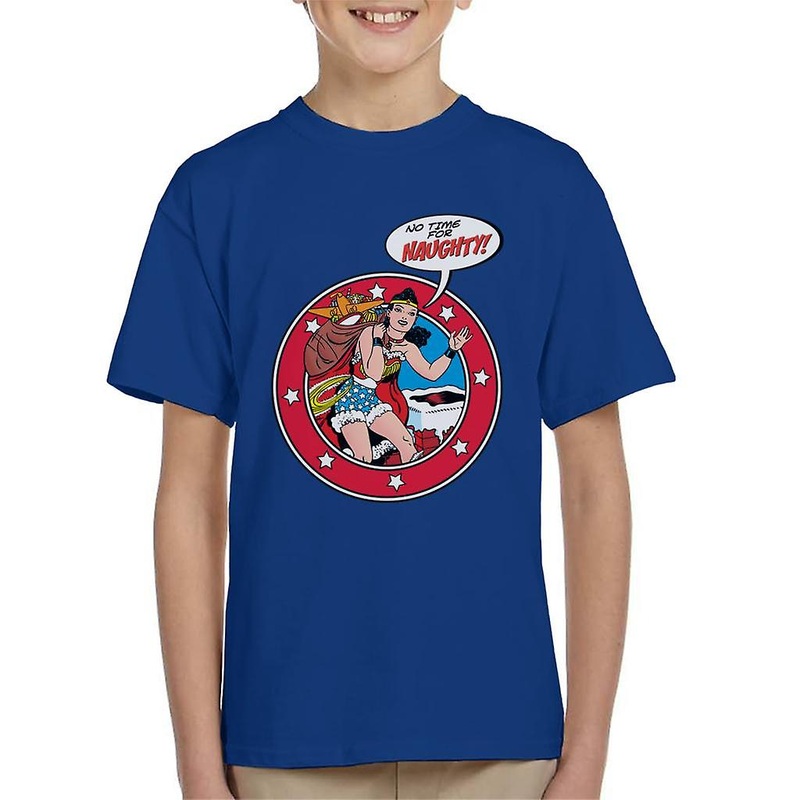 Wonder Woman Christmas No Time For Naughty Kid’s T-Shirt