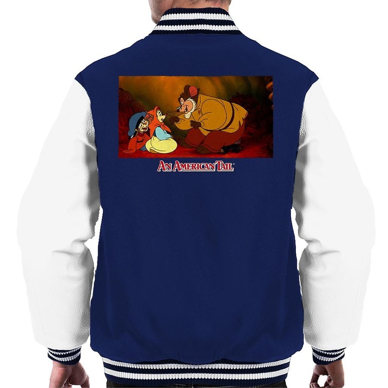 An American Tail Papa Talking To Tanya Men’s Varsity Jacket