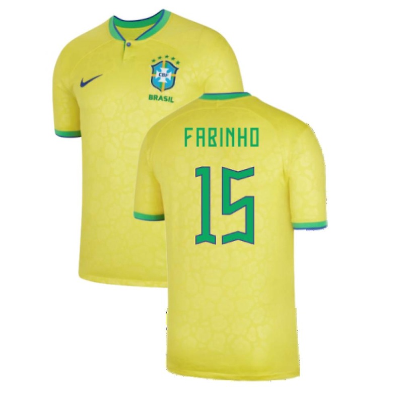 2022-2023 Brazil Home Shirt (FABINHO 15)