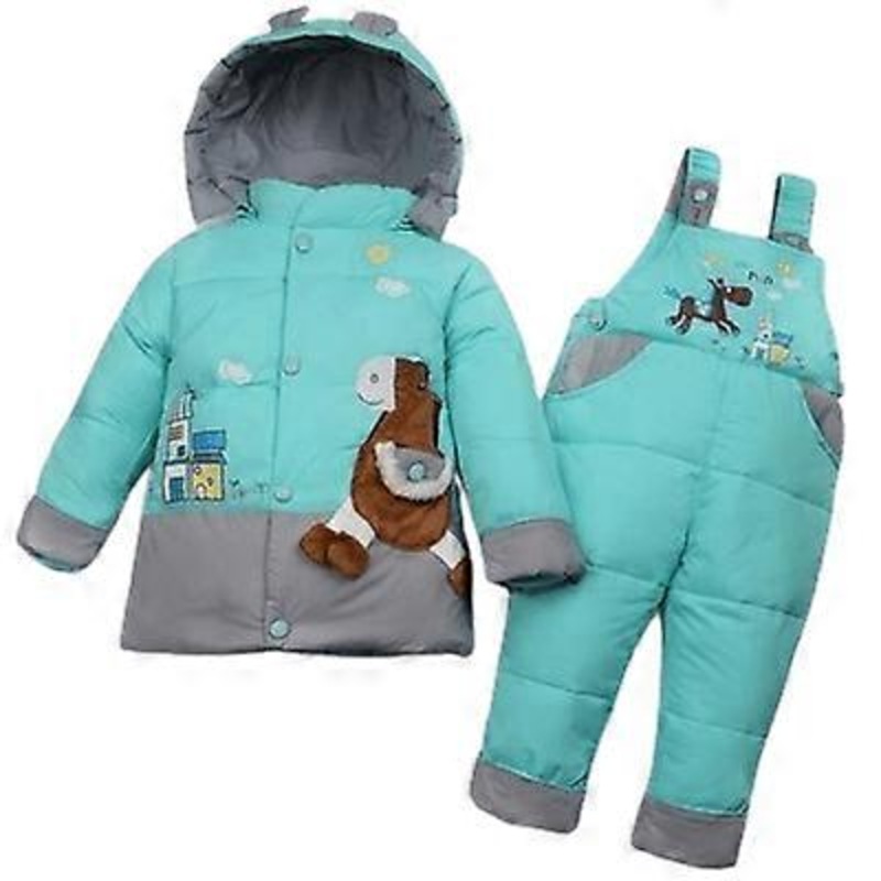 Winter Kids Baby Boys Girls Warm Duck Jacket Parka Thick Coat Clothes