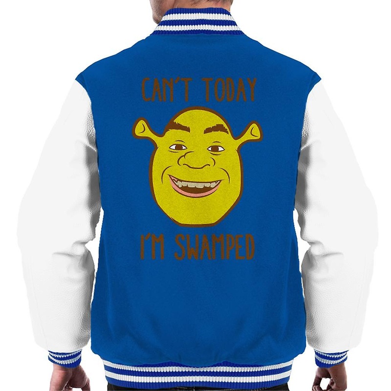 Shrek Cant Today Im Swamped Men’s Varsity Jacket