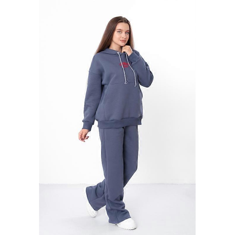 Womens Hoodie & Palazzo Pants Set  Cozy Fleece, Kangaroo Pocket & Relaxed Fit, Winter,  HC 8417-025-33