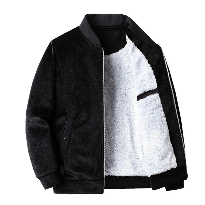 Men’s Long Winter Coat with Thick Fleece Lining, Parka, XL