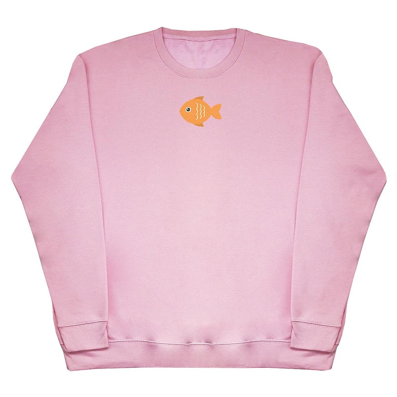 Orange Fish – Kids Oversized Comfy Sweater