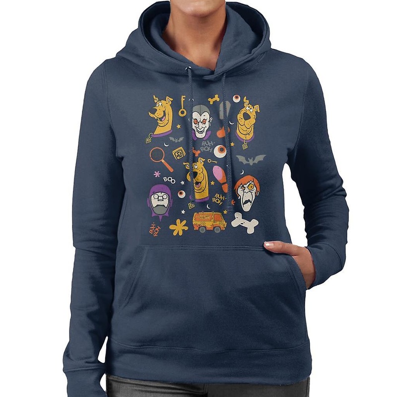 Scooby Doo Halloween Spooky Heads Women’s Hooded Sweatshirt