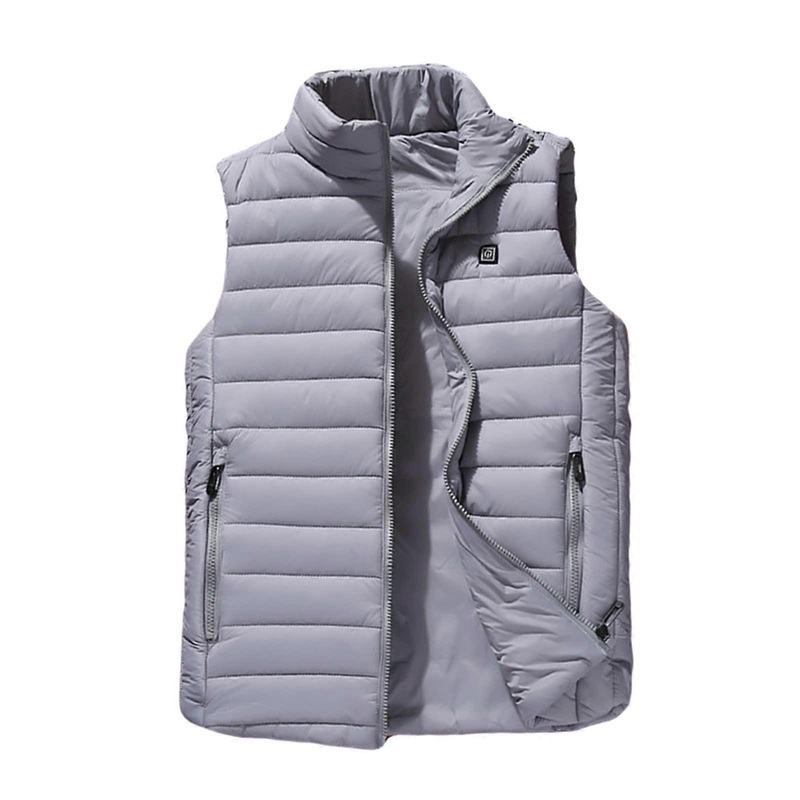 Heated Vest Unisex USB Powered Four Heating Zones Winter Warm Jacket For Outdoor Skiing