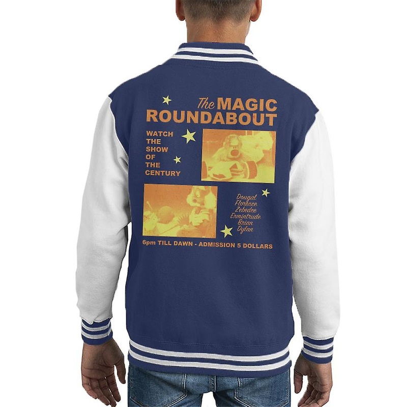 The Magic Roundabout Retro Show Poster Kid’s Varsity Jacket