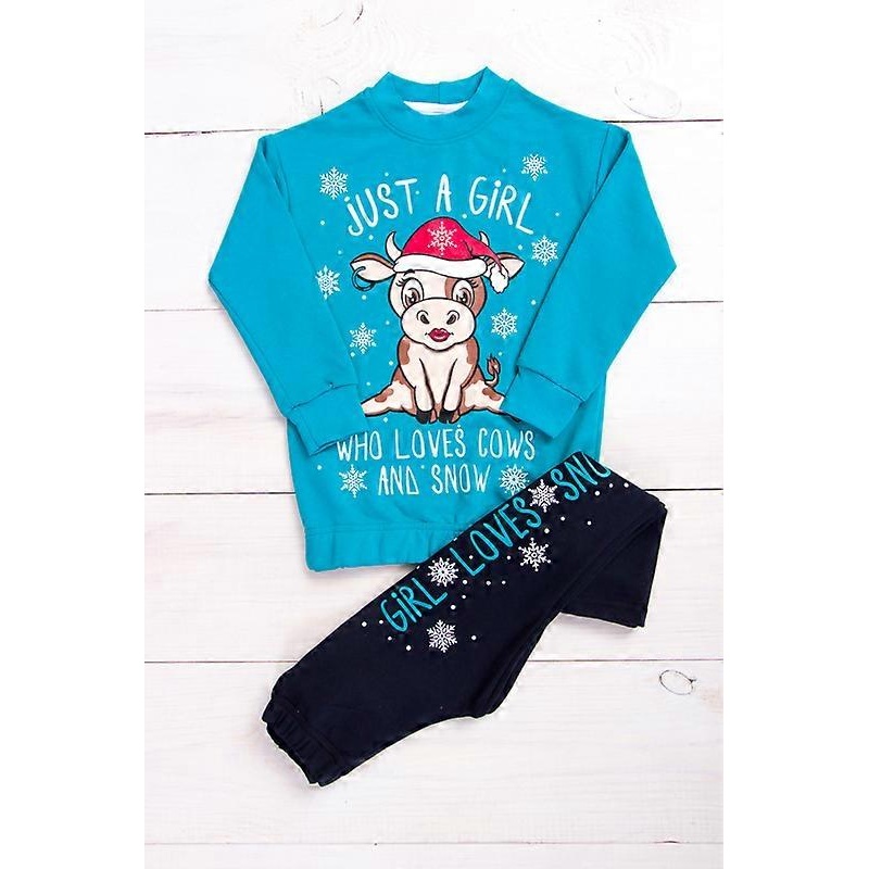 Winter Carnival Set (Infant Girls)  Warm Knit Top & Stretch Leggings, Winter,  HC 6183