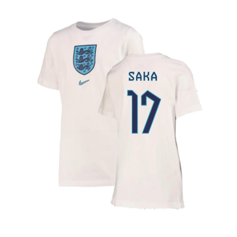 2022-2023 England Crest Tee (White) – Kids (Saka 17)