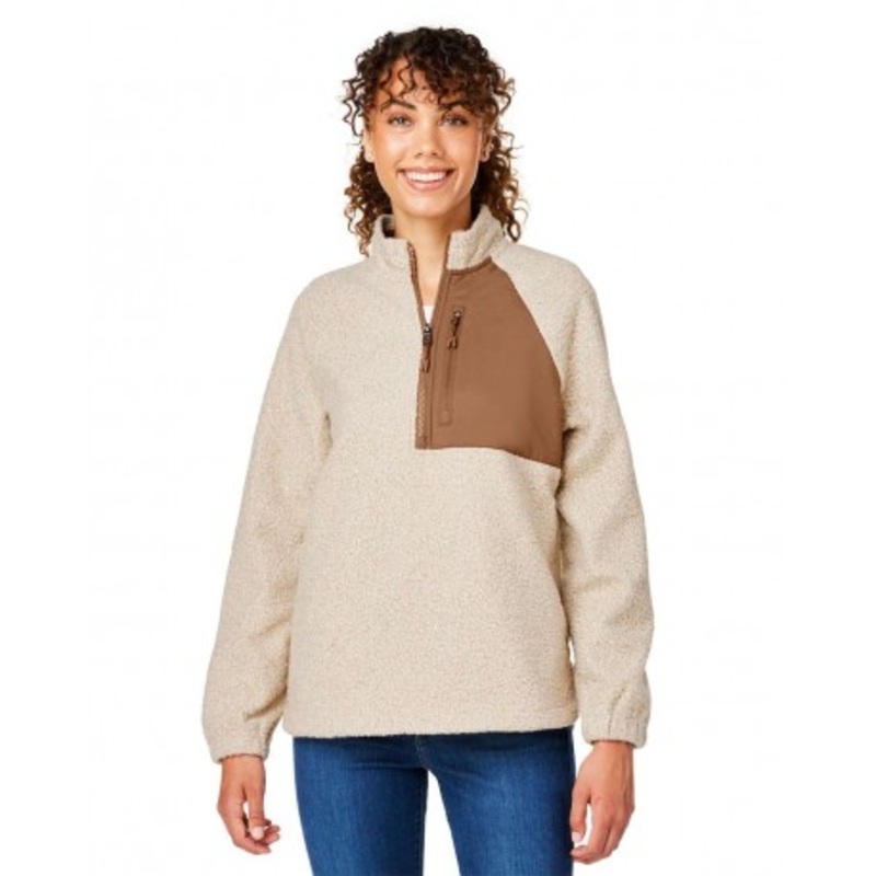 North End NE713W Women’s Aura Sweater Fleece Quarter-Zip Pullover | North End NE713W