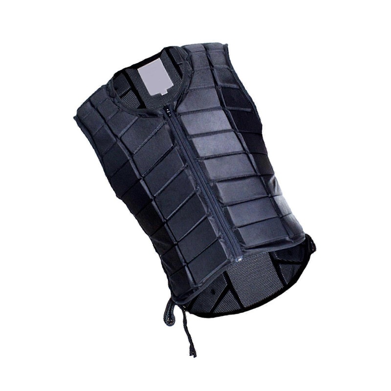 Riding Vest Black Breathable Protective Vest for Men and Women | Lightweight Sport Riding Armor Size Options