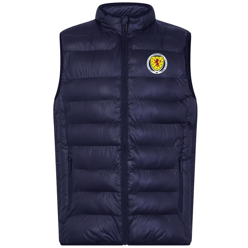 Scotland Mens Gilet Jacket Body Warmer Padded OFFICIAL Football Gift