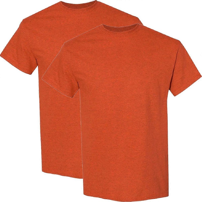 2 Pack Mens Cotton Blank Plain Basic Crew Neck Short Sleeve T-shirt Tee Top Bulk Classic Regular Fit