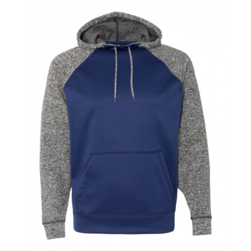 J. America 8612 Colorblocked Cosmic Fleece Hooded Sweatshirt | J. America 8612
