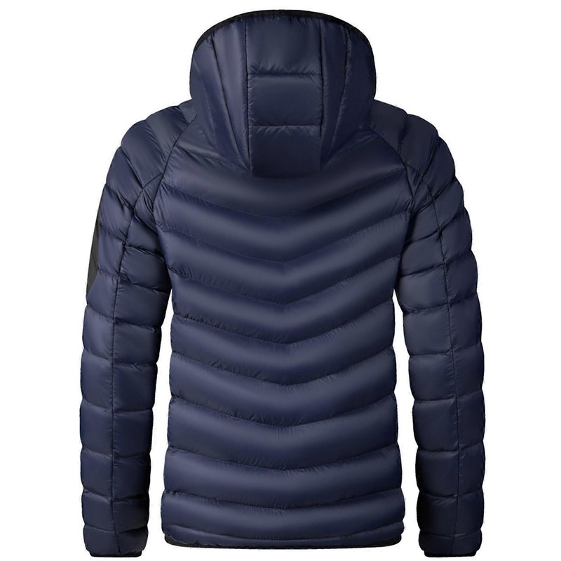 Winter Jacket Men’s Parka Thick Fleece Lining Cotton Leisure Outdoor Coat Warm Softshell Quilted Jacket A1 Dunkelblau XXL