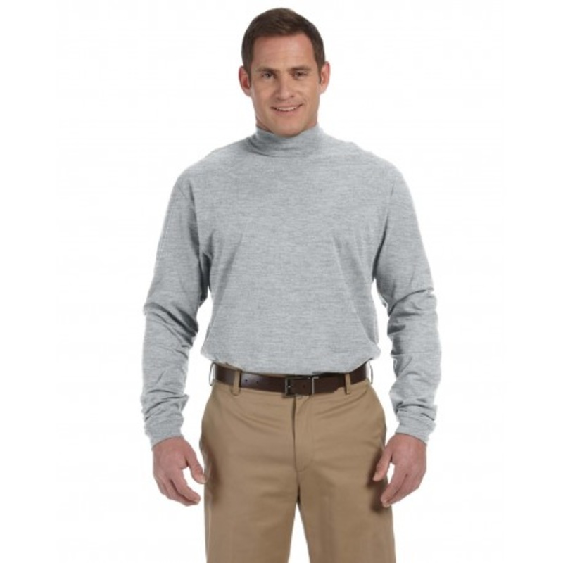 Devon & Jones D420 Adult Sueded Cotton Jersey Mock Turtleneck | Devon & Jones D420