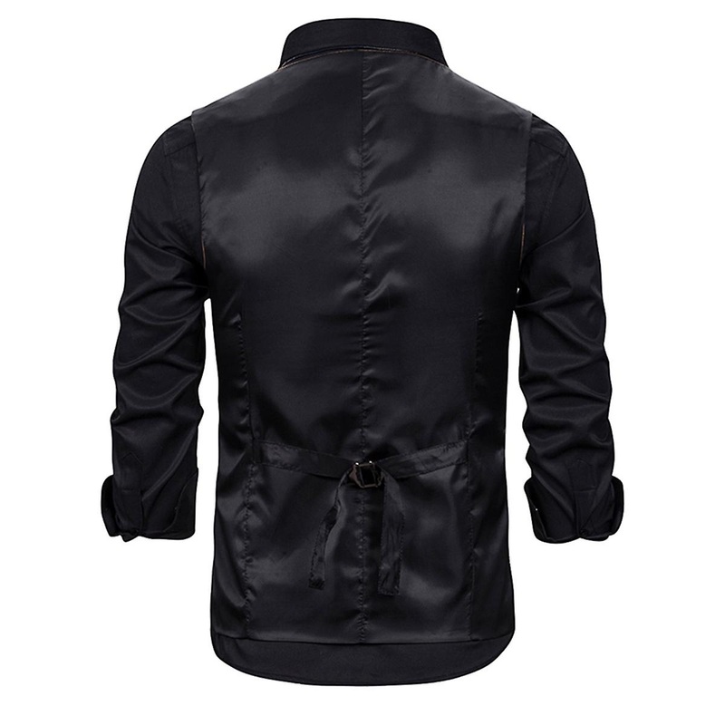 Cloudstyle Men’s Casual V-neck Slim Polyester Vest