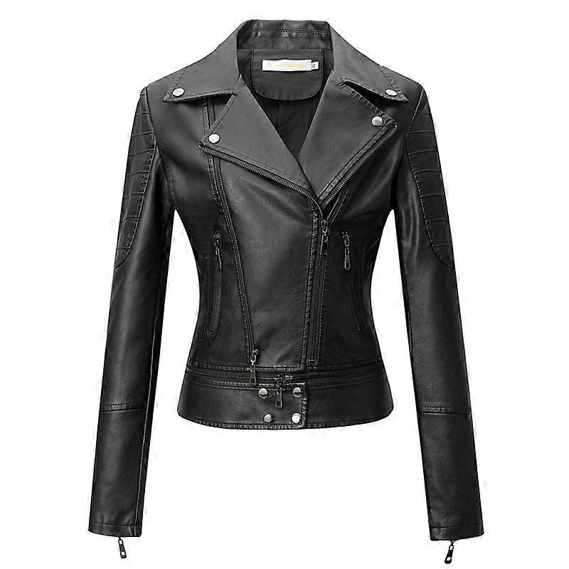 Women’s Moto Biker Short Slim Jacket