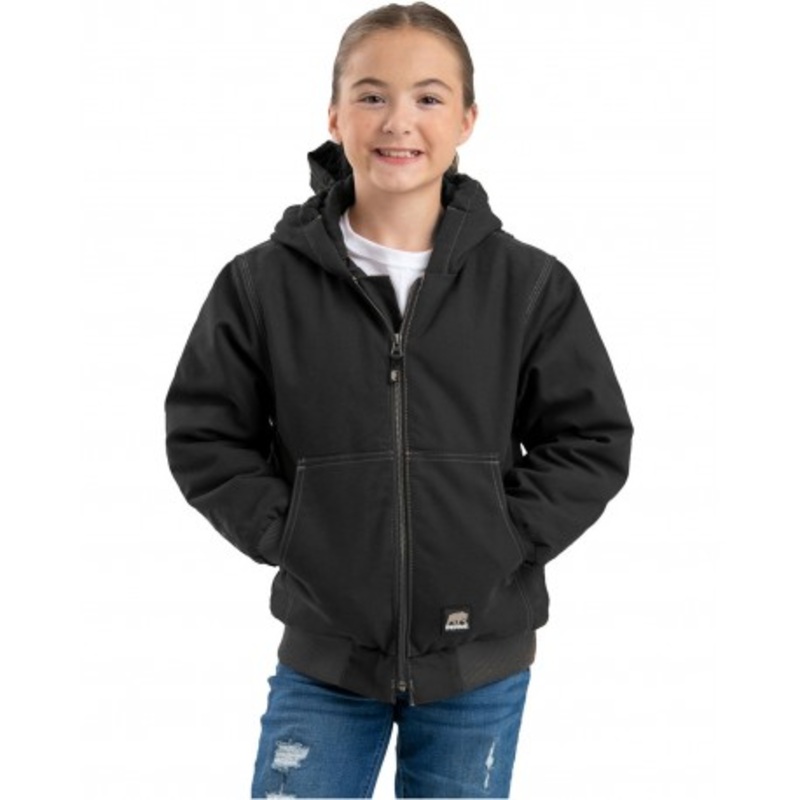 Berne BHJ61 Youth Highland Softstone Duck Hooded Jacket | Berne Apparel BHJ61