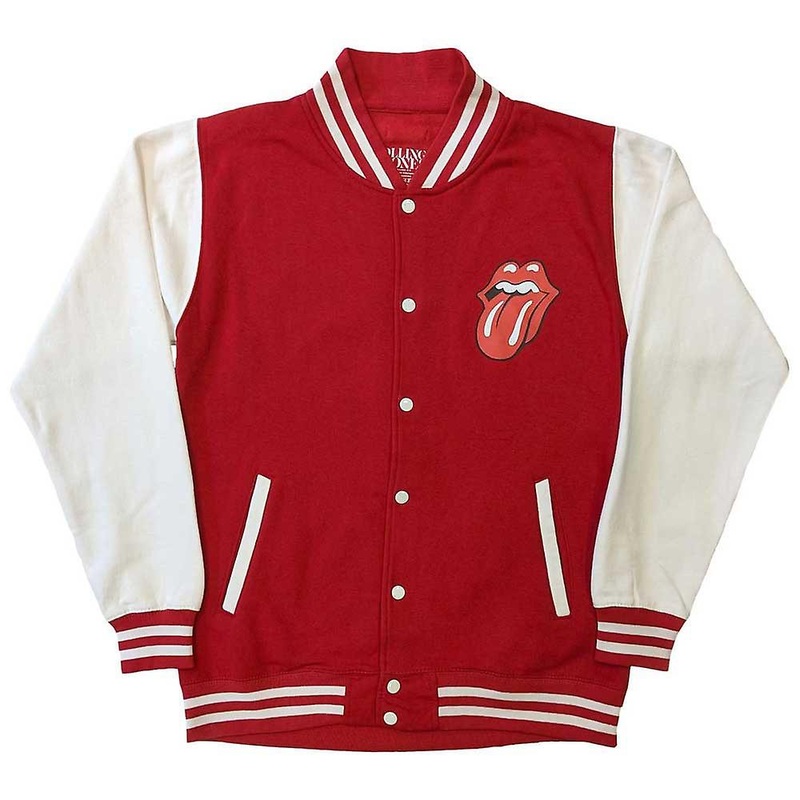 The Rolling Stones Classic Tongue Logo Varsity Jacket