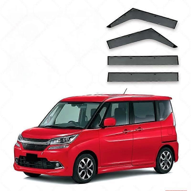 Rain protection side windows for Solio MK3MA26S 20152019, ventilation louvers, sun, snow, wind, and rain protection