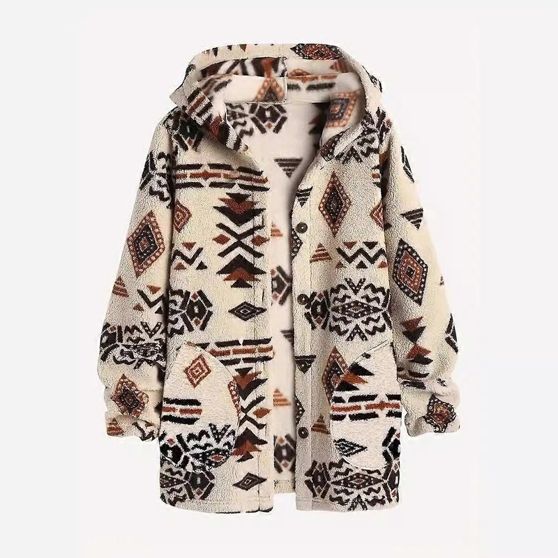 Womens Fleece Hoodie Jacket, Casual Sherpa Coats, Warm Outwear for Winter, Soft Fabric, Available in Multiple Sizes