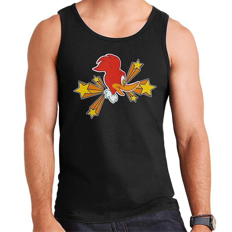 Woody Woodpecker Character Head With Stars Men’s Vest