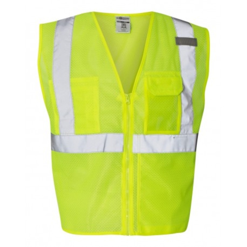 Kishigo 1532 Clear ID Vest with Zipper Closure | Kishigo 1532