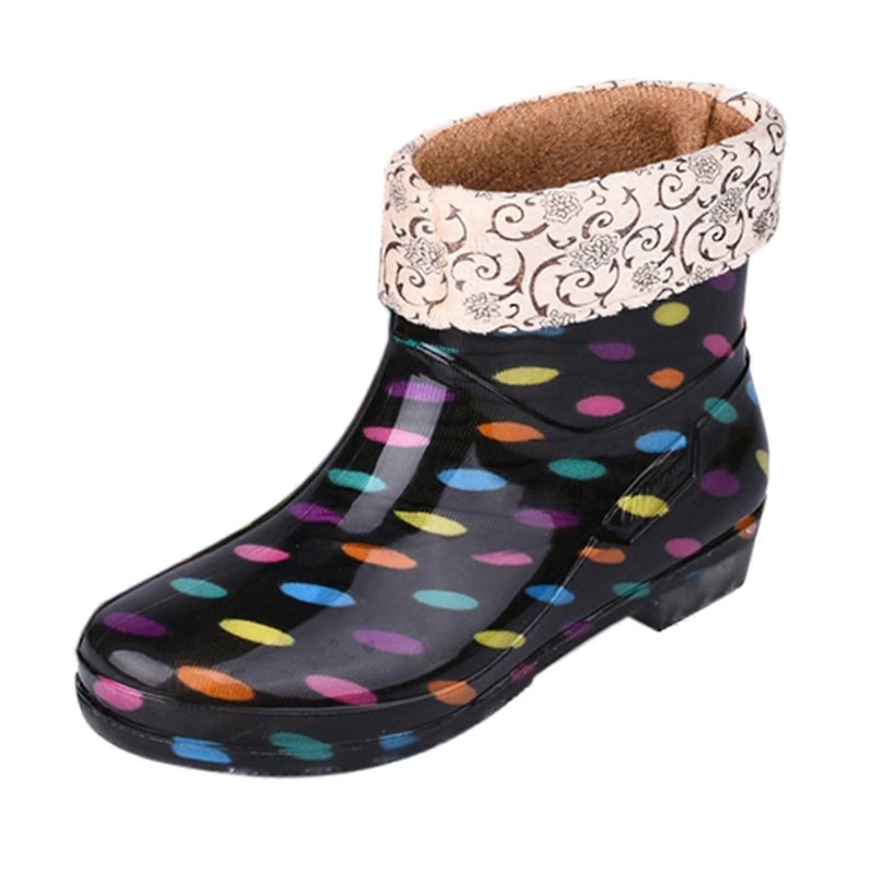 Women’s rain boots for all seasons, shortsleeved, cotton, detachable, washable, nonslip, warm, rubber, men’s 37 EU blue
