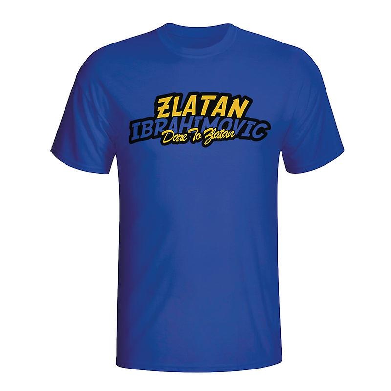 Zlatan Ibrahimovic Comic Book T-shirt (blue) – Kids