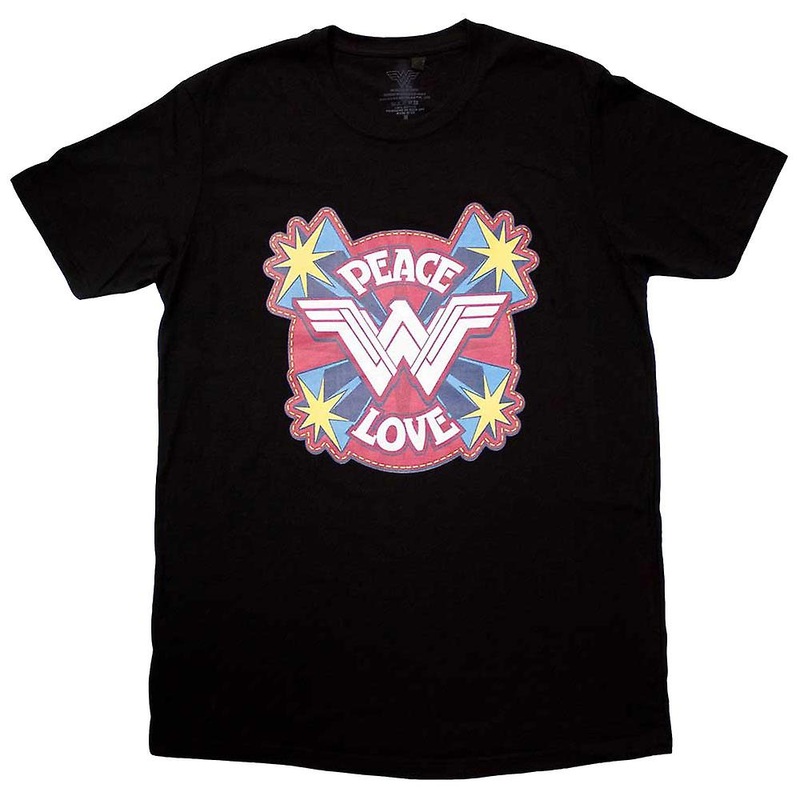 Wonder Woman Peace And Love T Shirt