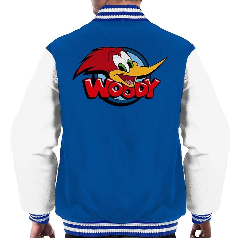 Woody Woodpecker Character Head Woody Logo Men’s Varsity Jacket