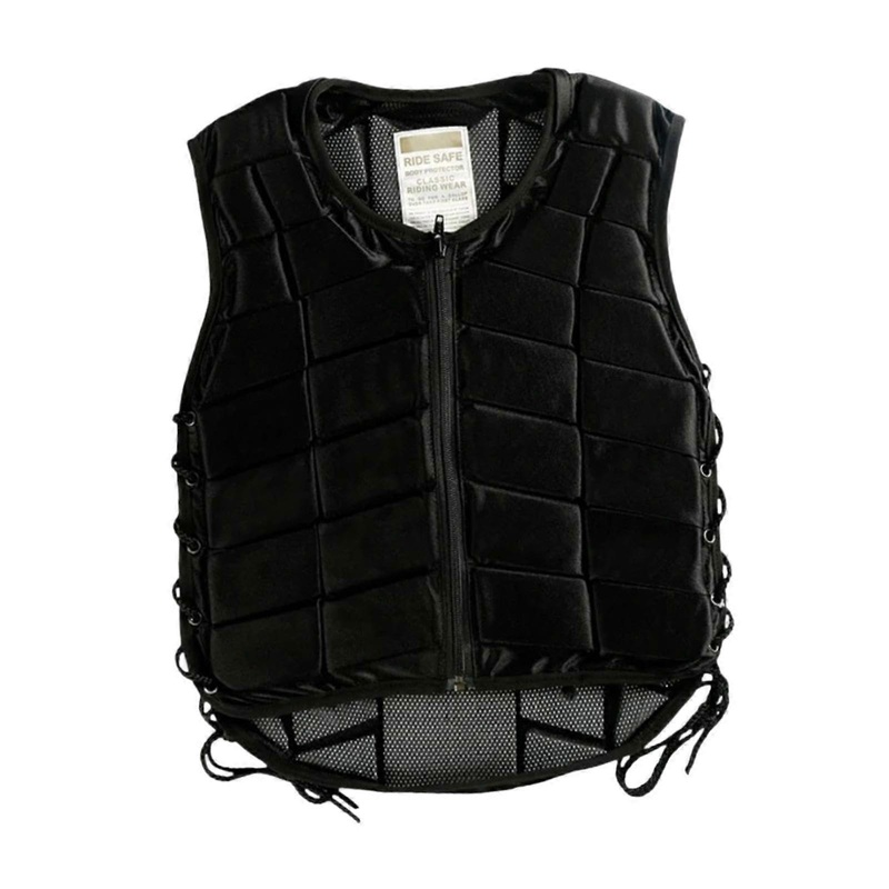Riding Vest for  with Protective Functions and Zip