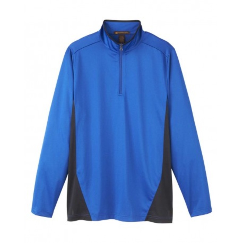 Harriton M786 Flash Snag Protection Plus IL Colorblock Quarter-Zip Pullover | Harriton M786