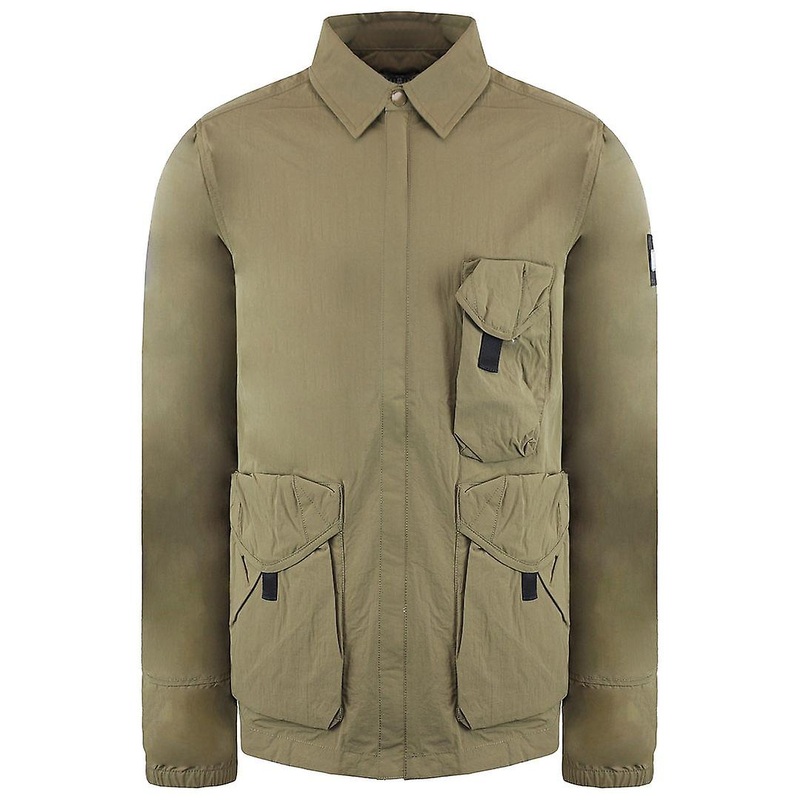 Weekend Offender Long Sleeve Zip Up Mens Olive Hamburg Jacket OSAW2204 OLIVE