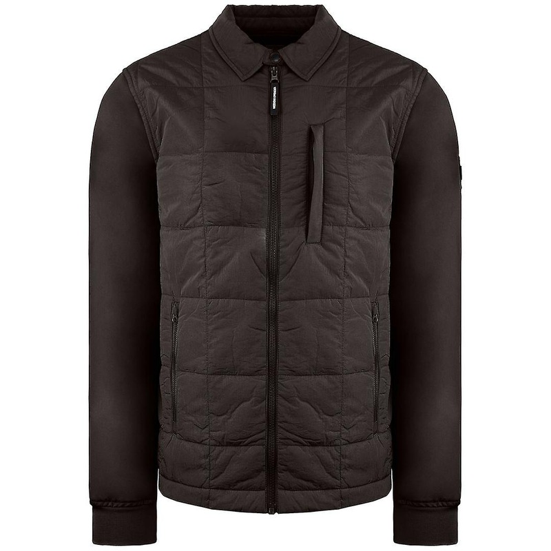 Weekend Offender Long Sleeve Zip Up Mens Brown Los Amigos Jacket JKAW2229 DARK CHOCOLATE