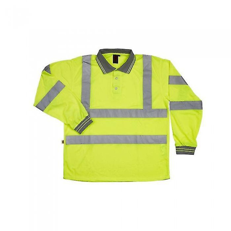 Warrior Unisex Adult Hi-Vis Long-Sleeved Polo Shirt