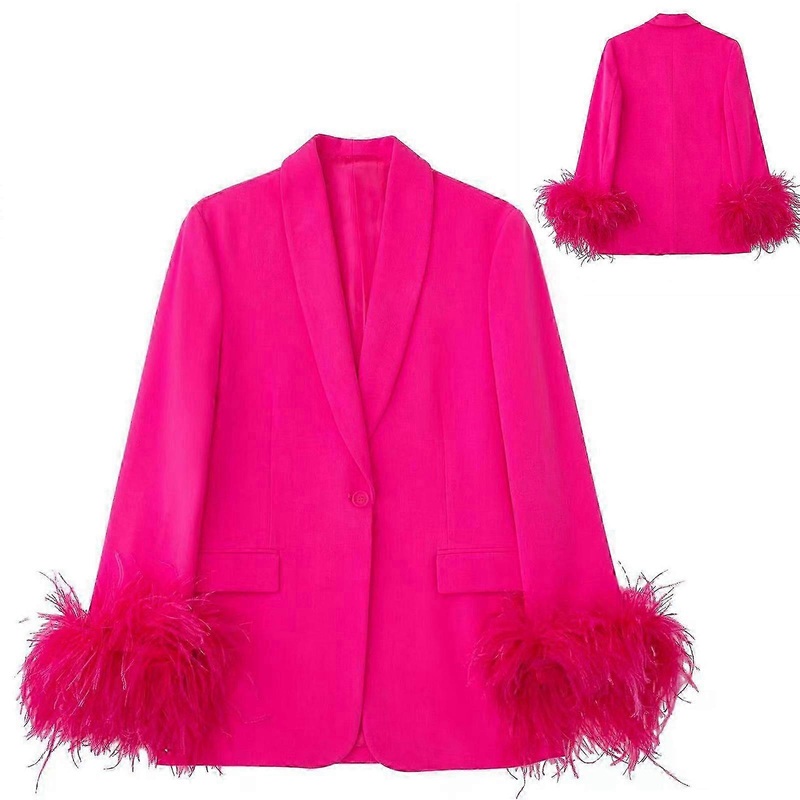 Women’s Long Sleeve Open Front Blazer Casual Work Office Jacket