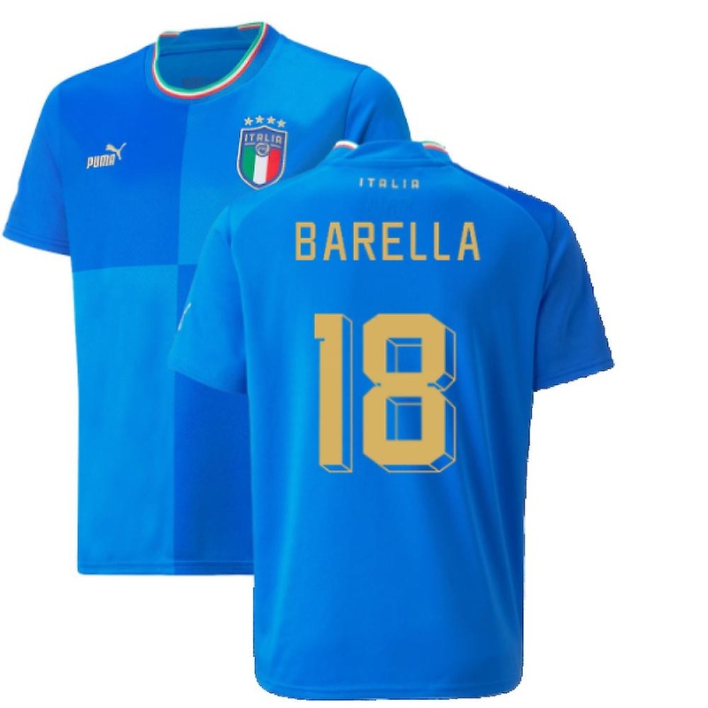 2022-2023 Italy Home Shirt (Kids) (BARELLA 18)