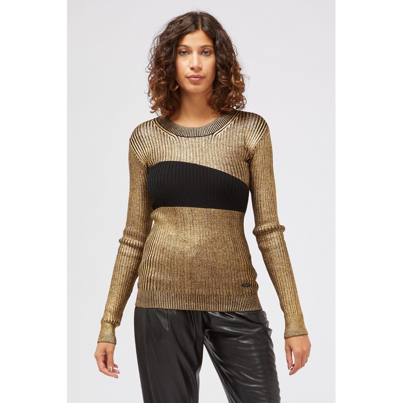 &  Custo barcelona women’s crewneck wool sweater