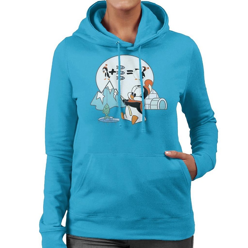 Woody Woodpecker Chilly Willy Fishing Women’s Hooded Sweatshirt