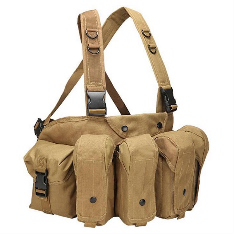 Outdoor Military Camouflage Hunting Tactical Vest Molle Armor Chest Rig